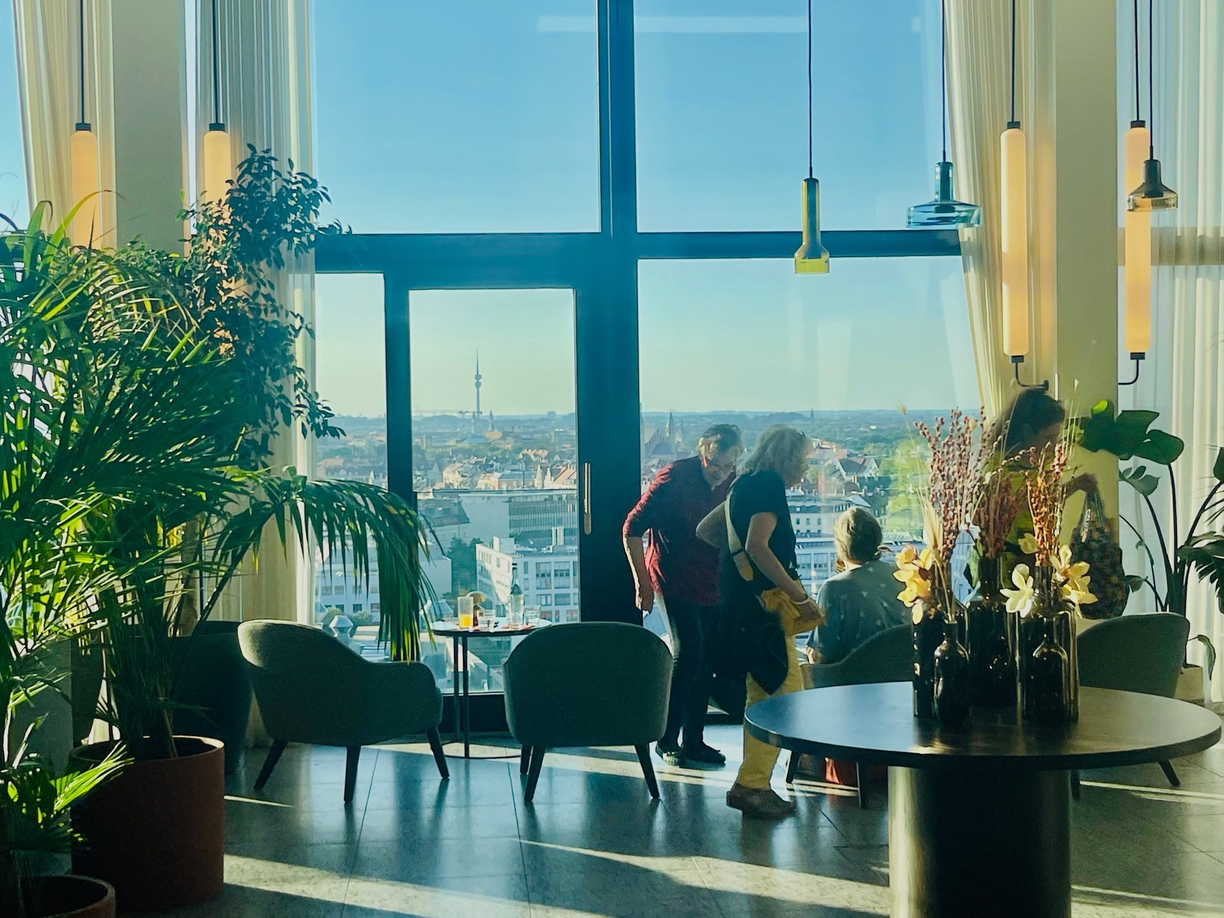 Location mit Panoramablick über München